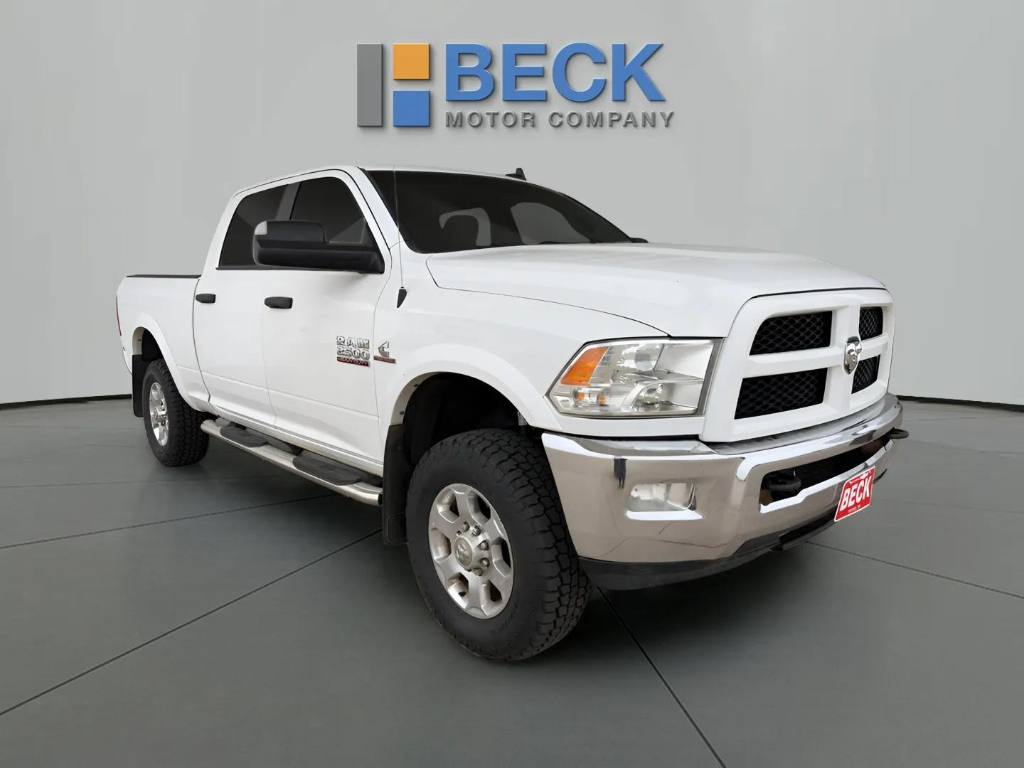 Bright White Clearcoat 2016 RAM 2500 Outdoorsman Crew Cab 4WD Pickup Truck Four-Wheel Drive 6-Speed Automatic