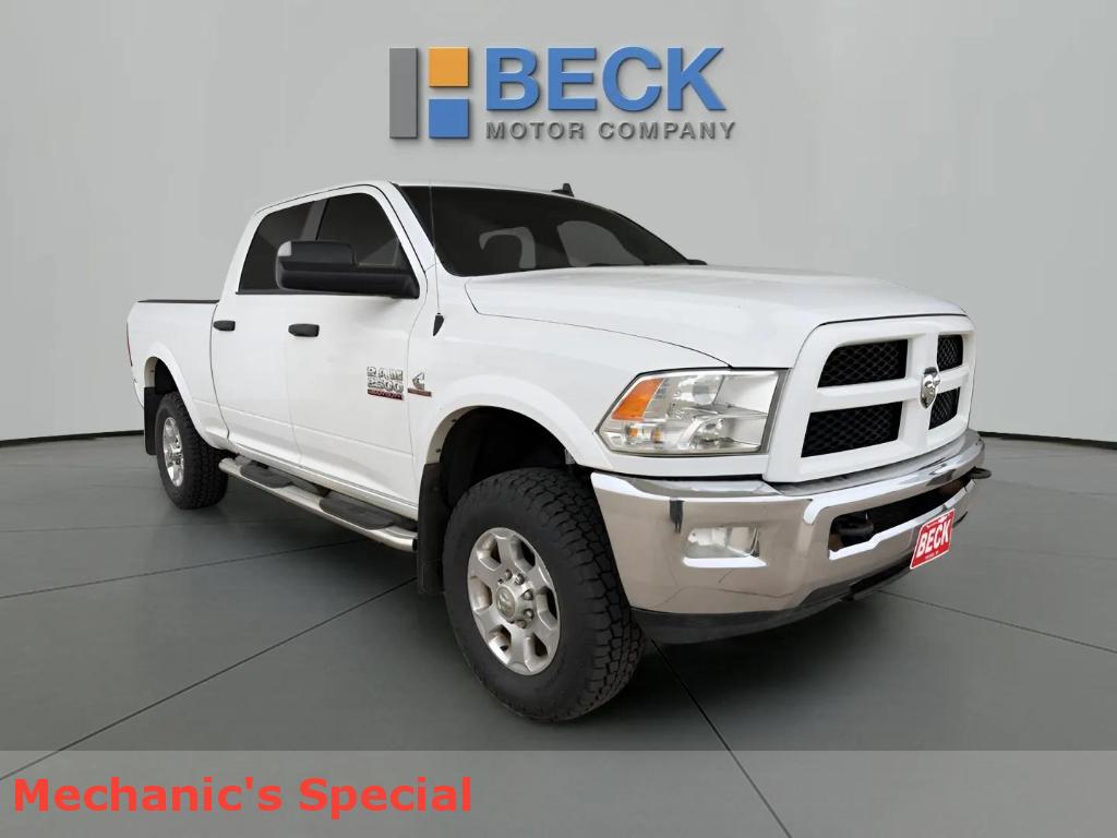 Bright White Clearcoat 2016 RAM 2500 Outdoorsman Crew Cab 4WD Pickup Truck Four-Wheel Drive 6-Speed Automatic
