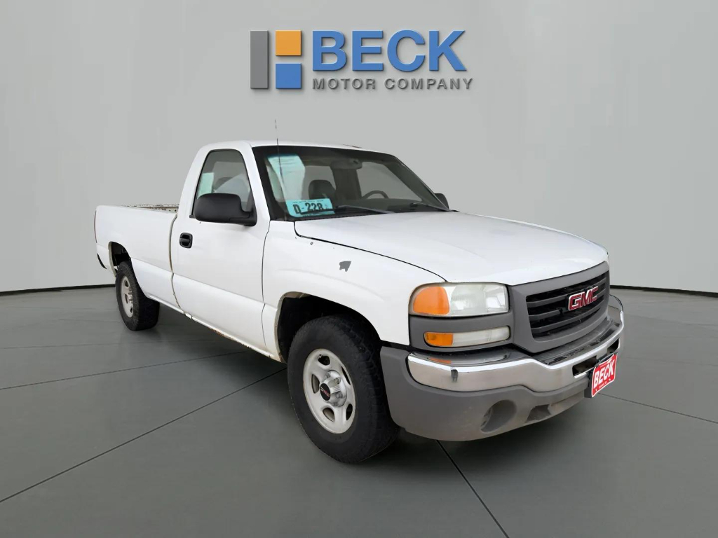 Summit White 2003 GMC Sierra 1500 Work Truck 4WD Standard Cab LB Pickup Truck Four-Wheel Drive 4-Speed Automatic