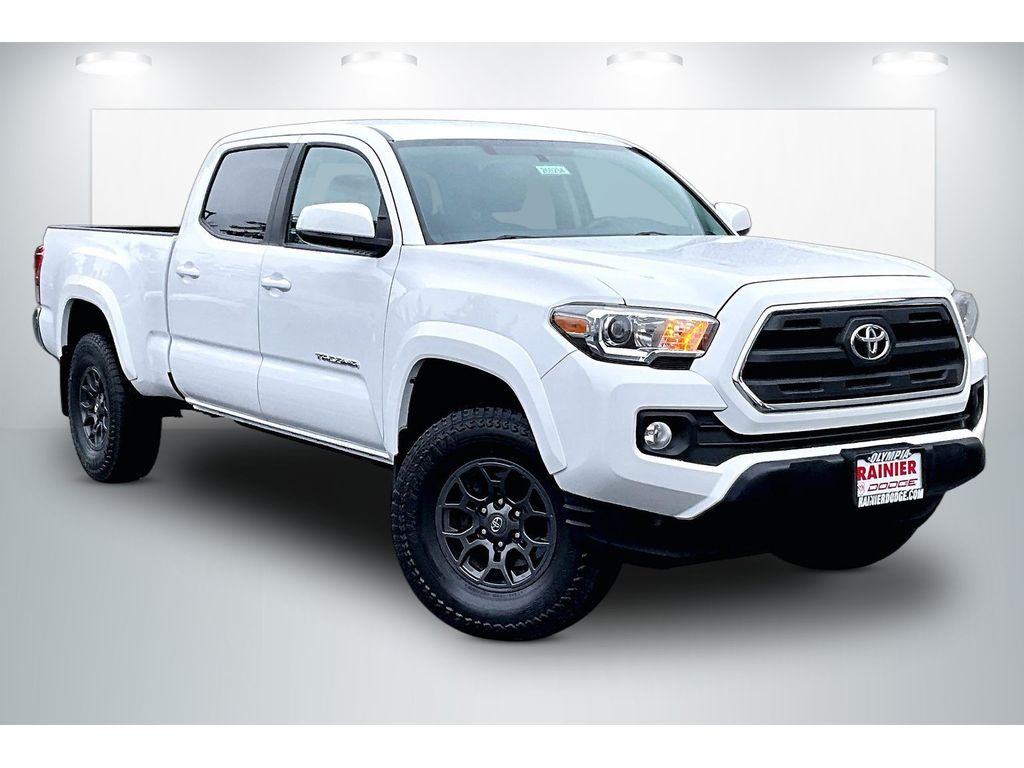 Super White 2017 Toyota Tacoma Pickup Truck Four-Wheel Drive 6-Speed Automatic
