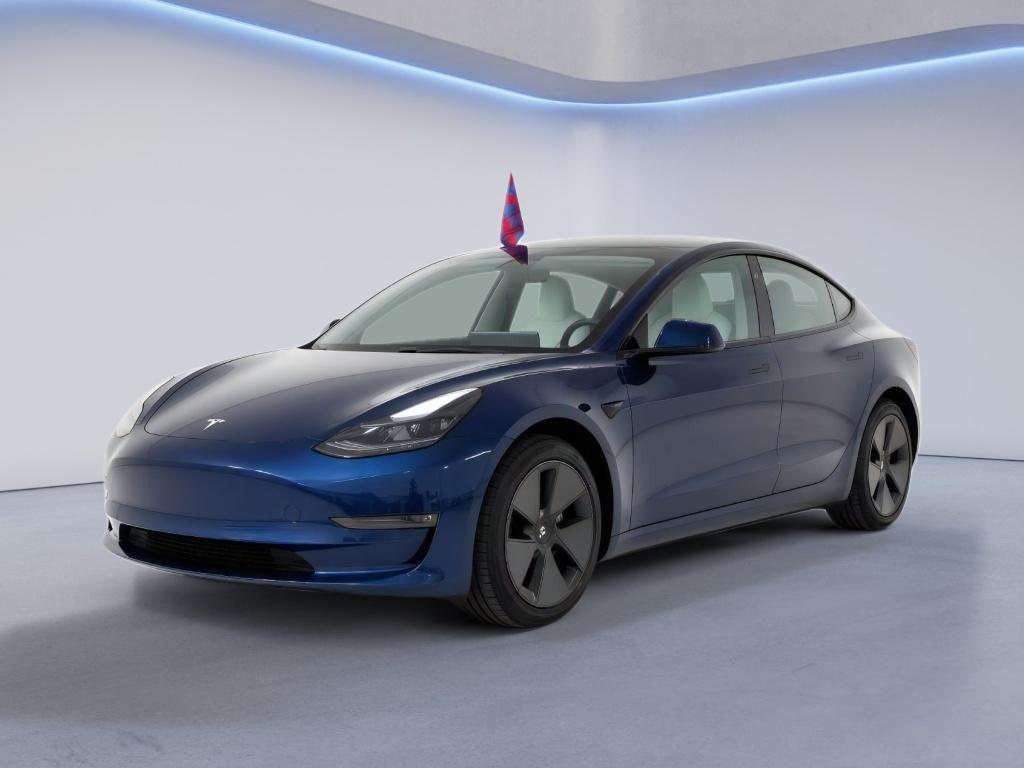 Deep Blue Metallic 2023 Tesla Model 3 Sedan All-Wheel Drive Automatic