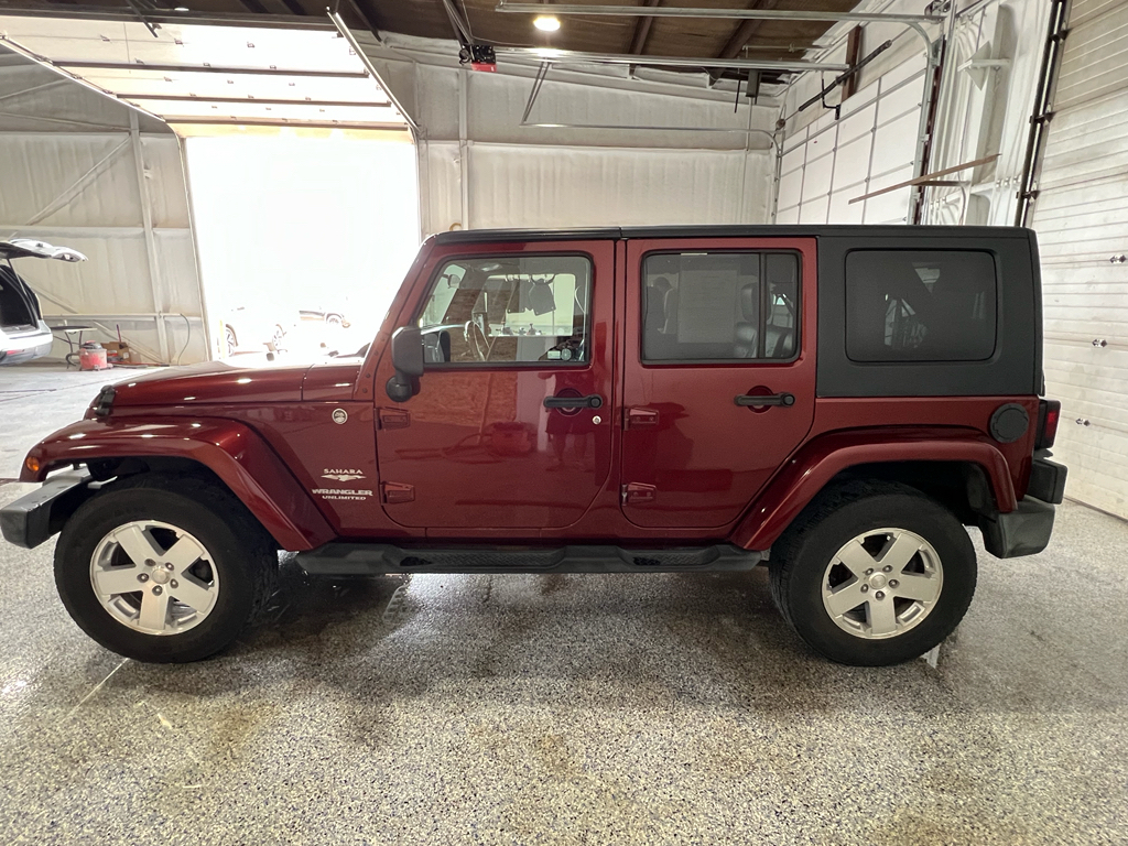 Red 2008 Jeep Wrangler Unlimited Sahara 4WD SUV / Crossover Four-Wheel Drive 6-Speed Manual