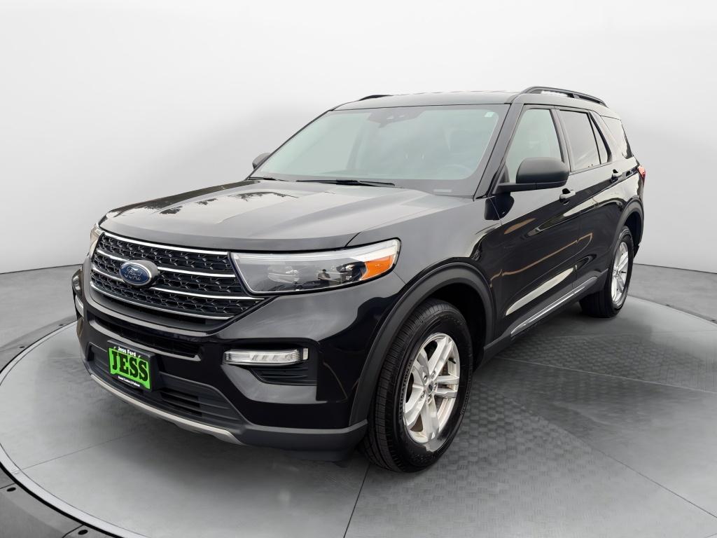 Agate Black Metallic 2021 Ford Explorer SUV / Crossover All-Wheel Drive Automatic