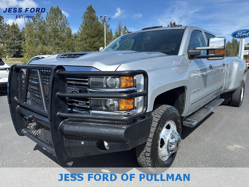 Silver Ice Metallic 2017 Chevrolet Silverado 3500HD LTZ Crew Cab 4WD Pickup Truck Four-Wheel Drive 6-Speed Automatic