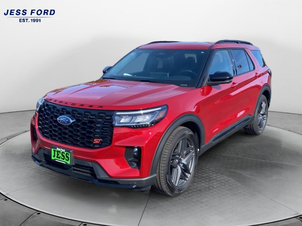 Rapid Red Metallic Tinted Clearcoat 2025 Ford Explorer ST AWD SUV / Crossover All-Wheel Drive Automatic