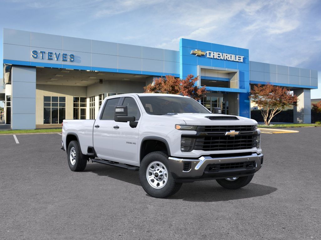 Summit White 2026 Chevrolet Silverado 3500HD Pickup Truck Four-Wheel Drive Automatic