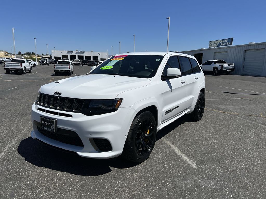 Bright White Clearcoat 2021 Jeep Grand Cherokee SUV / Crossover Four-Wheel Drive 8-Speed Automatic