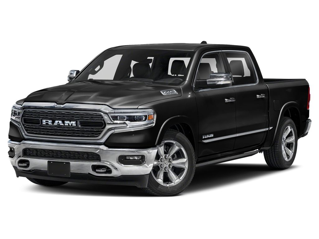 Diamond Black Crystal Pearlcoat 2021 RAM 1500 Limited Crew Cab 4WD Pickup Truck Four-Wheel Drive 8-Speed Automatic