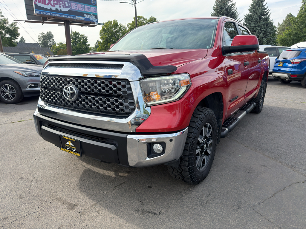 Red 2017 Toyota Tundra Pickup Truck Four-Wheel Drive Automatic