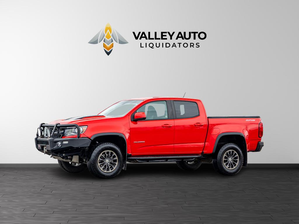 Red 2019 Chevrolet Colorado ZR2 Crew Cab 4WD Pickup Truck Four-Wheel Drive Automatic