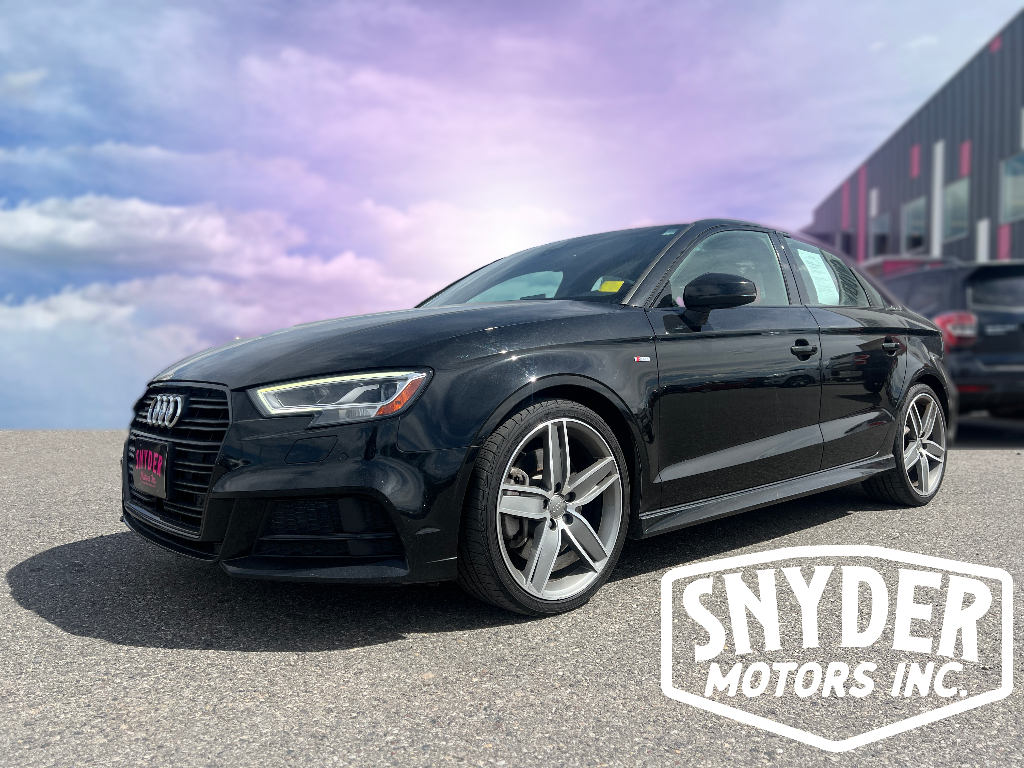 Mythos Black Metallic 2020 Audi A3 45 TFSI quattro S Line Premium Plus Sedan AWD Sedan All-Wheel Drive 7-Speed Automatic