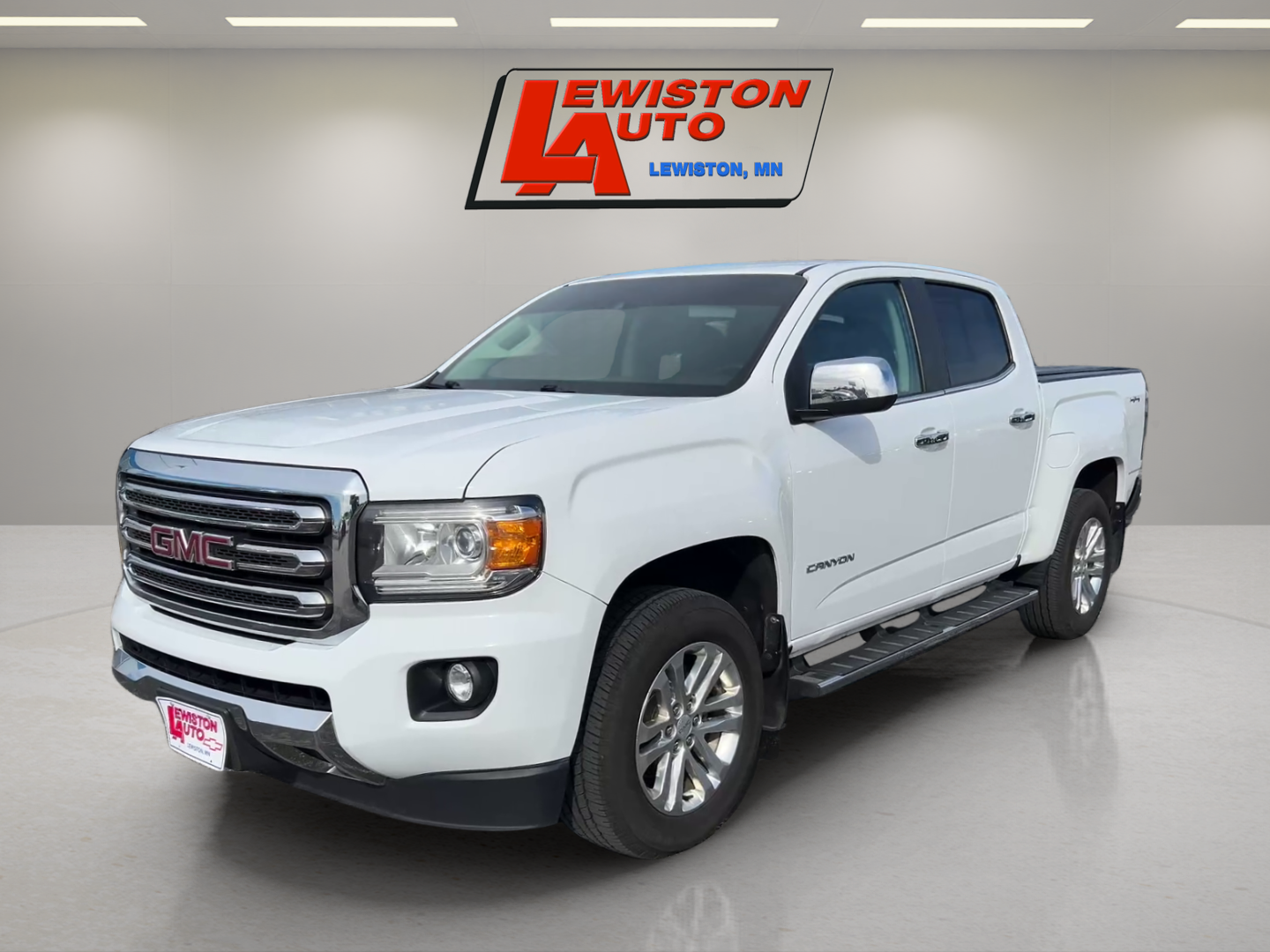 Summit White 2018 GMC Canyon Pickup Truck Four-Wheel Drive 8-Speed Automatic
