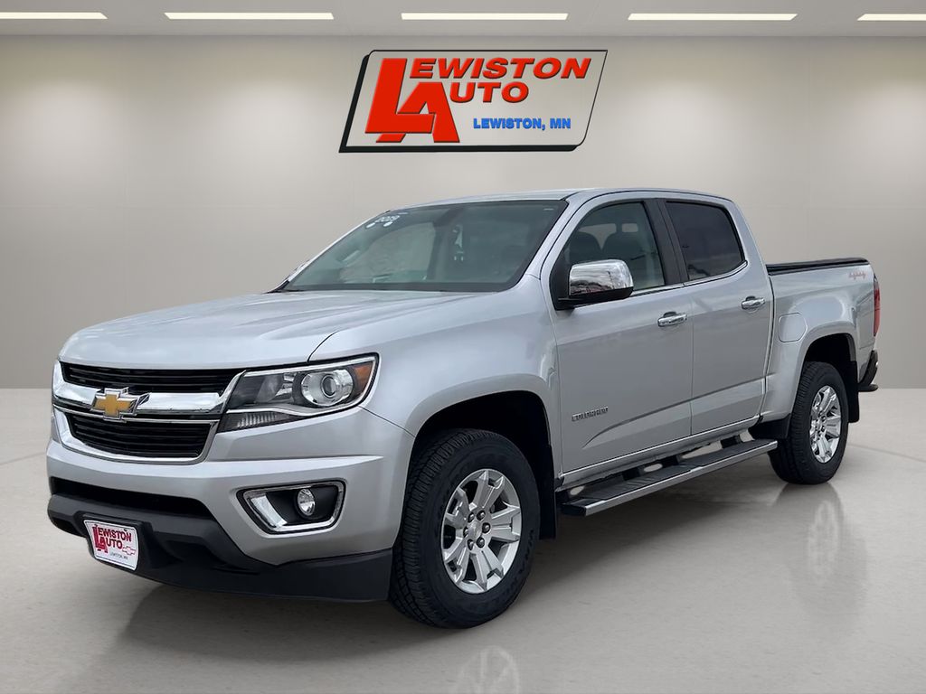 Silver Ice Metallic 2019 Chevrolet Colorado LT Crew Cab 4WD Pickup Truck Four-Wheel Drive 8-Speed Automatic