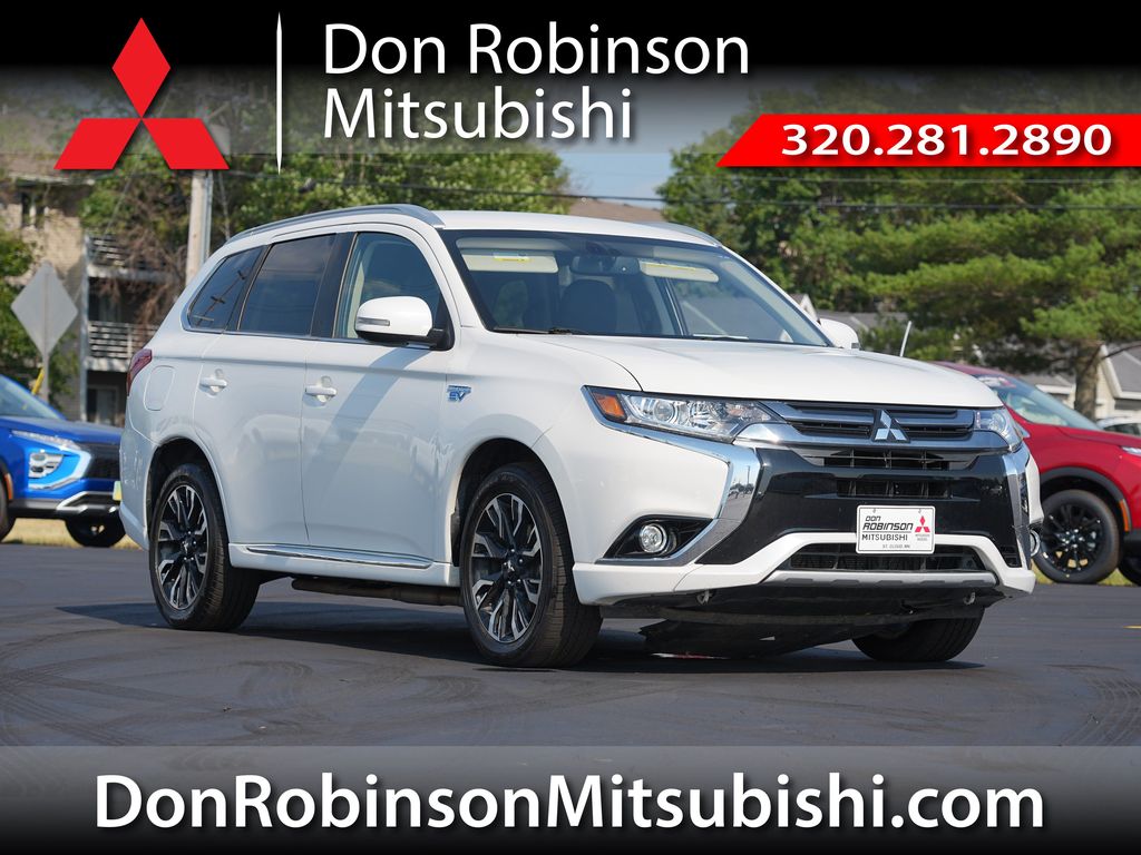 Diamond White Pearl 2018 Mitsubishi Outlander Hybrid Plug-in SUV / Crossover All-Wheel Drive Automatic