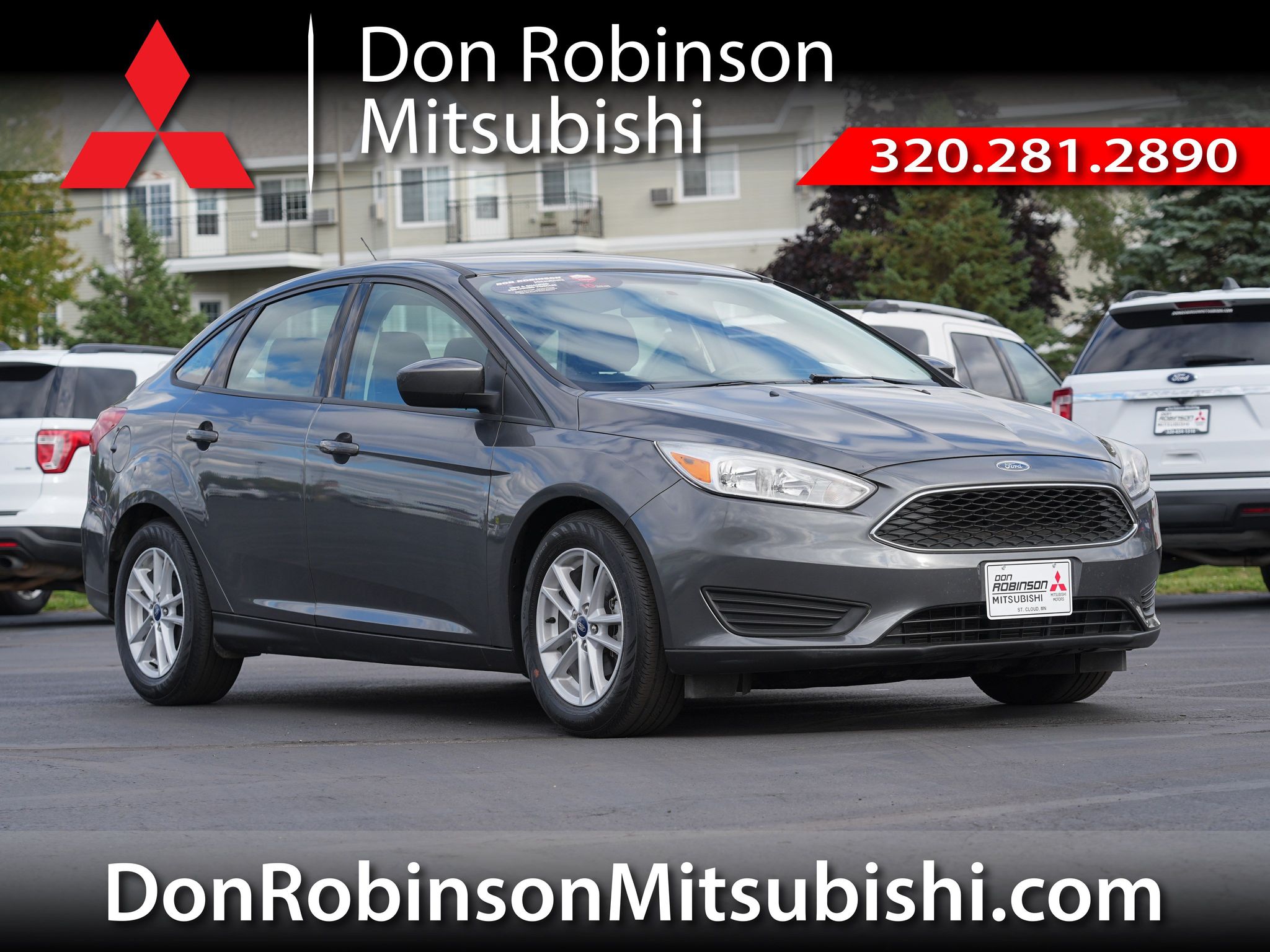 Gray (Magnetic Metallic) 2018 Ford Focus Sedan Front-Wheel Drive