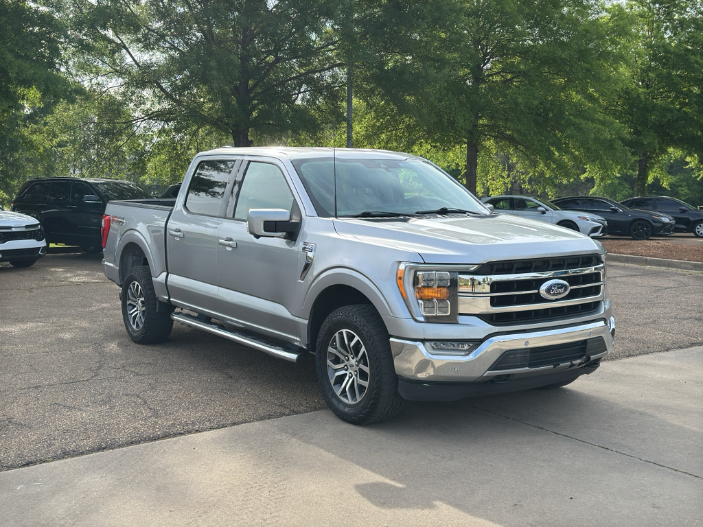 ICONIC SILVER METALLIC 2021 Ford F-150 Lariat SuperCrew 4WD Pickup Truck Four-Wheel Drive Automatic