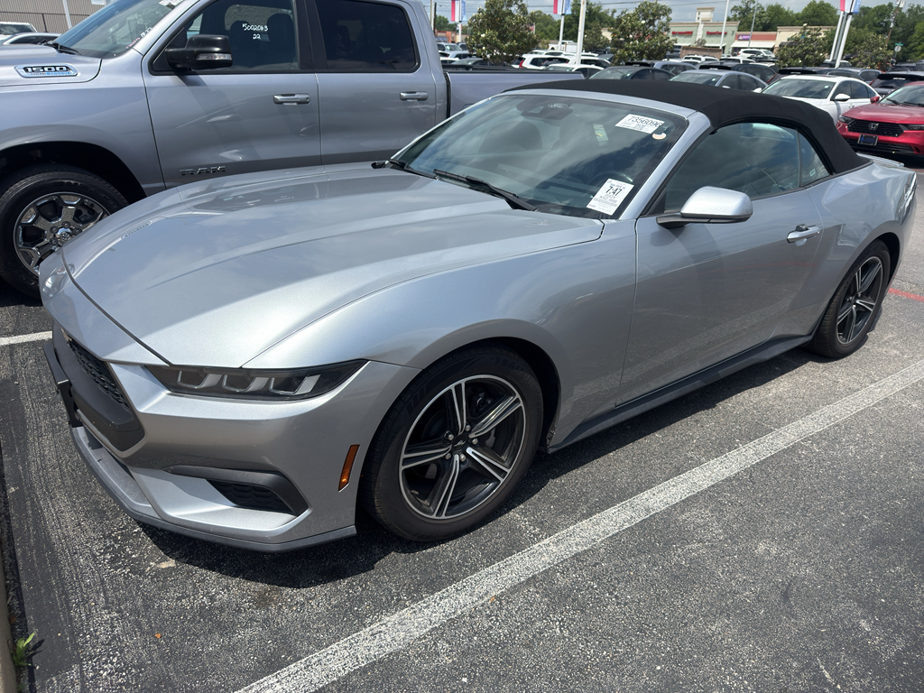ICONIC SILVER METALLIC 2024 Ford Mustang EcoBoost Premium Convertible RWD Convertible Rear-Wheel Drive Automatic