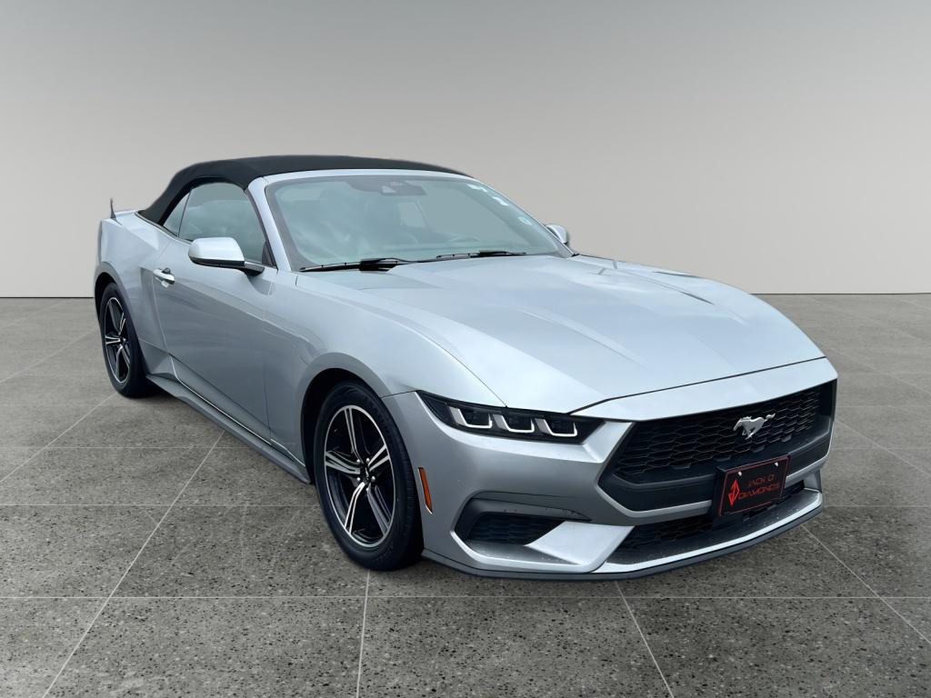 ICONIC SILVER METALLIC 2024 Ford Mustang EcoBoost Premium Convertible RWD Convertible Rear-Wheel Drive Automatic