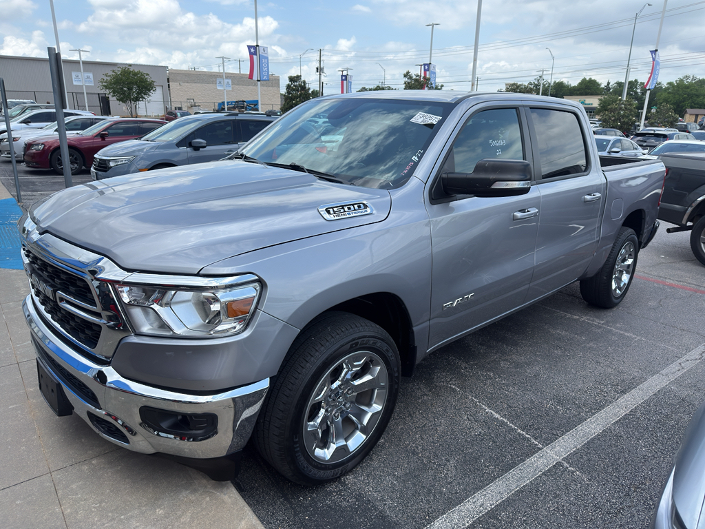 Billet Silver Metallic Clearcoat 2022 RAM 1500 Lone Star Crew Cab 4WD Pickup Truck Four-Wheel Drive 8-Speed Automatic