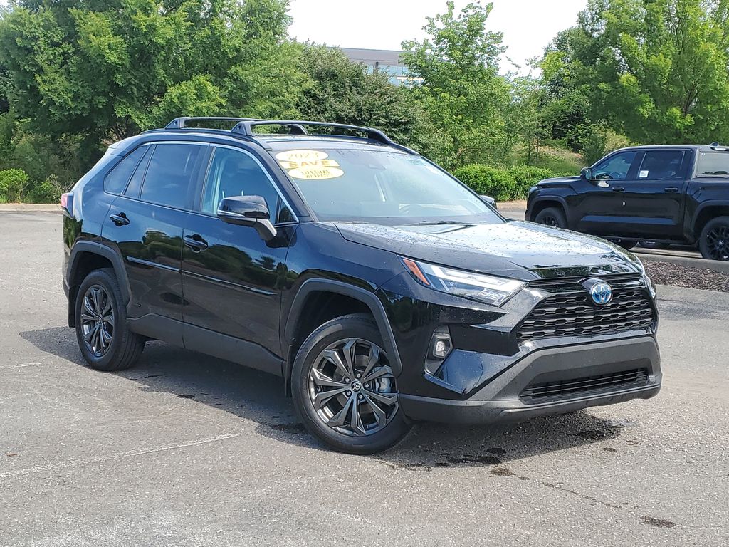 MIDNIGHT BLACK METALLIC 2023 Toyota RAV4 Hybrid XLE Premium AWD SUV / Crossover All-Wheel Drive Continuously Variable Transmission