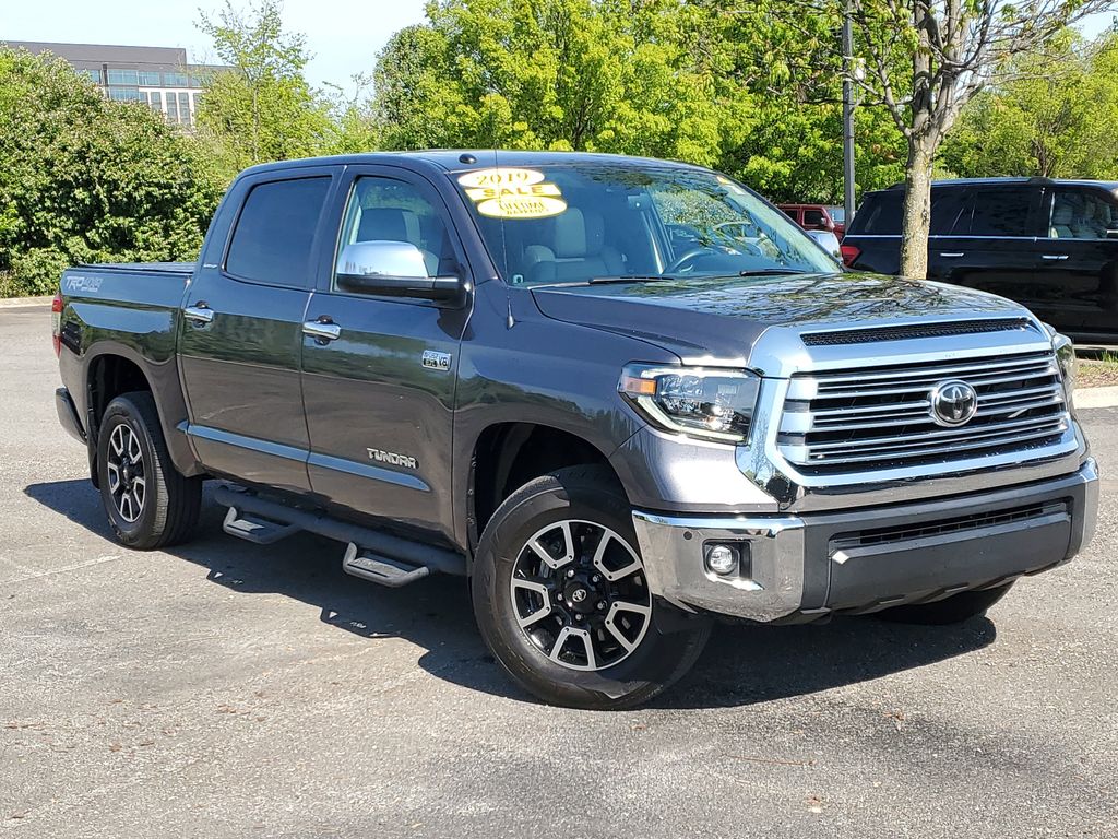 Magnetic Gray Metallic 2019 Toyota Tundra Limited CrewMax 5.7L 4WD Pickup Truck Four-Wheel Drive 6-Speed Automatic