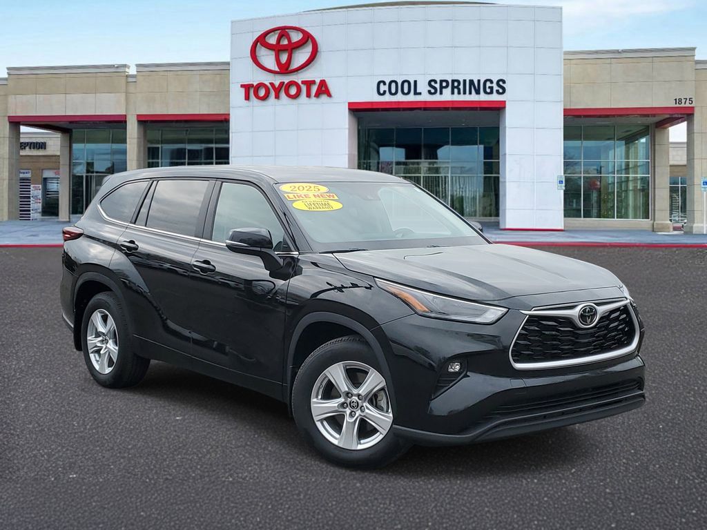 Midnight Black Metallic 2025 Toyota Highlander LE AWD SUV / Crossover All-Wheel Drive 8-Speed Automatic