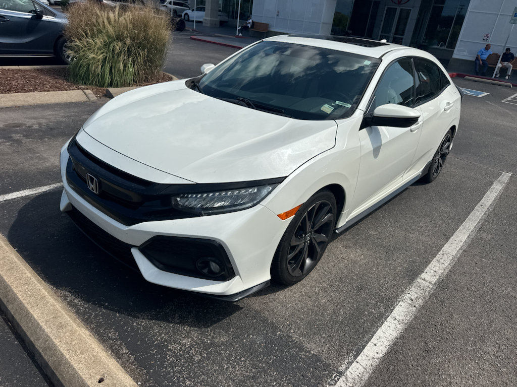White Orchid Pearl 2017 Honda Civic Hatchback Hatchback Front-Wheel Drive Continuously Variable Transmission