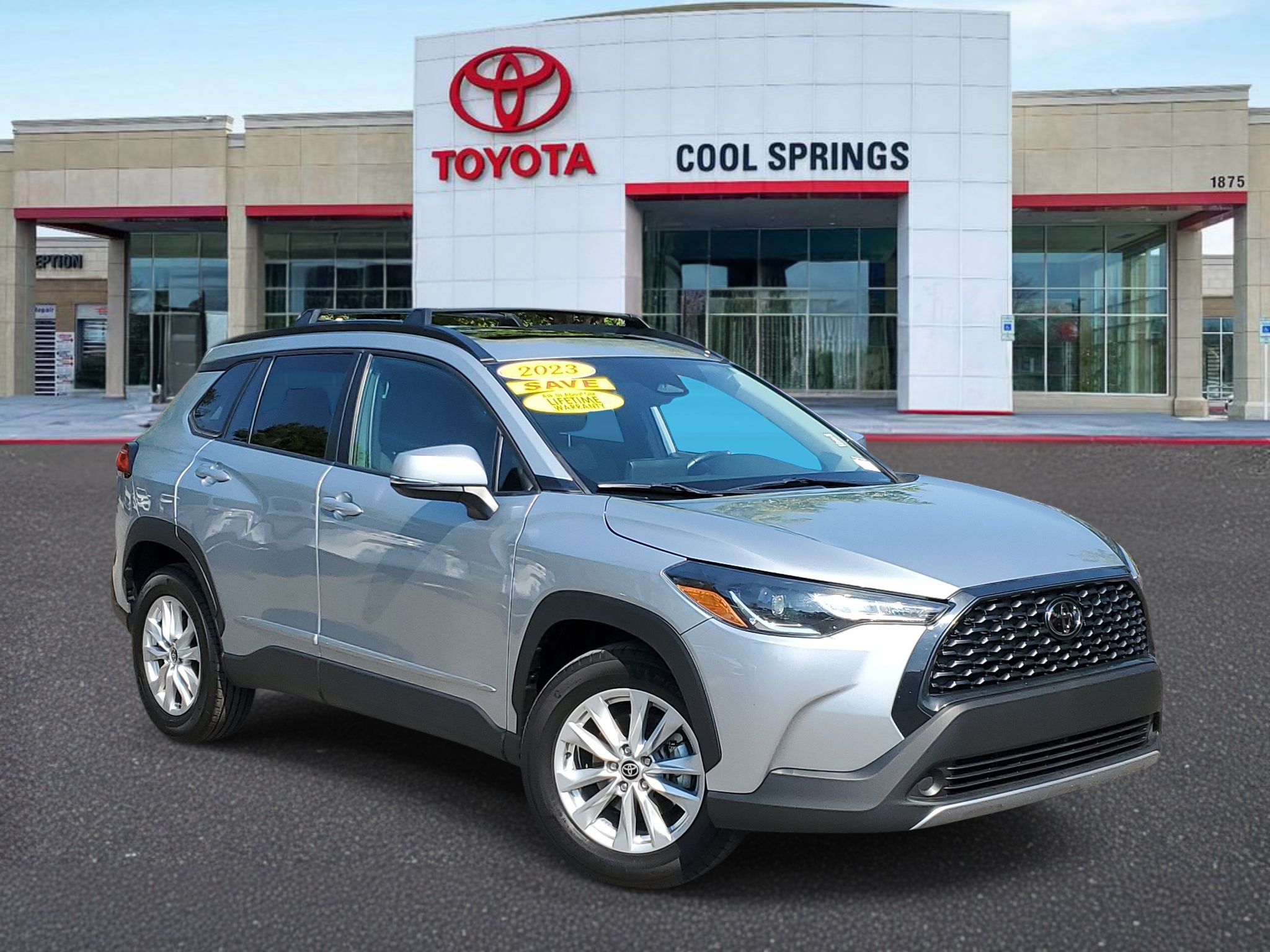 Sonic Silver 2023 Toyota Corolla Cross SUV / Crossover Front-Wheel Drive Continuously Variable Transmission