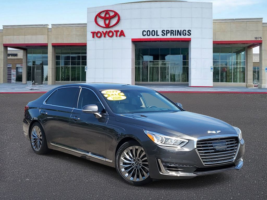 Himalayan Gray 2019 Genesis G90 Sedan Rear-Wheel Drive 8-Speed Automatic