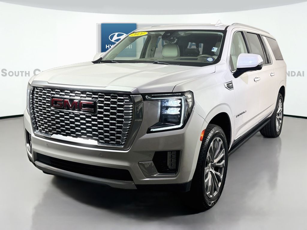 WHITE FROST TRICOAT 2021 GMC Yukon XL SUV / Crossover Four-Wheel Drive Automatic