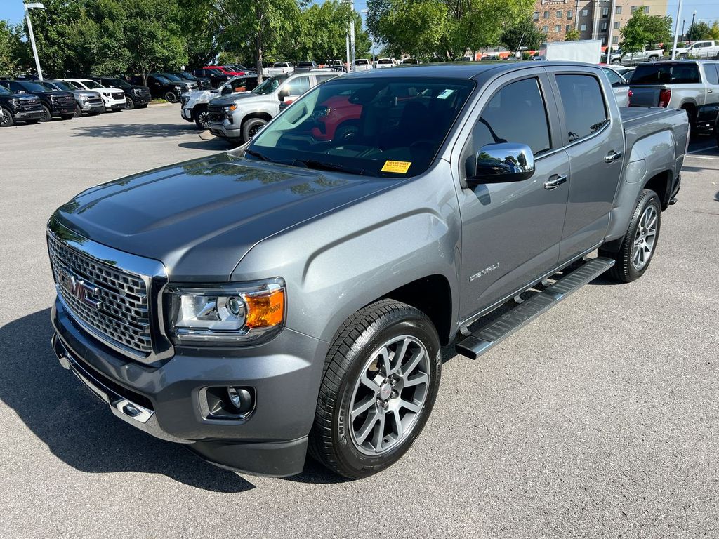 Gray (Satin Steel Metallic) 2020 GMC Canyon Pickup Truck Four-Wheel Drive 8-Speed Automatic