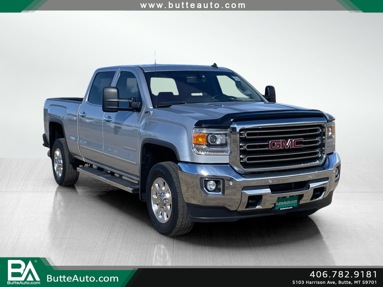 Quicksilver Metallic 2015 GMC Sierra 2500HD Pickup Truck Four-Wheel Drive 6-Speed Automatic