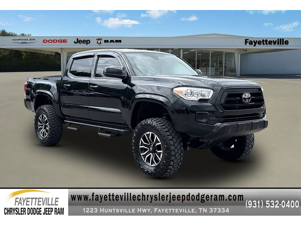 Midnight Black Metallic 2021 Toyota Tacoma Pickup Truck Four-Wheel Drive 6-Speed Automatic