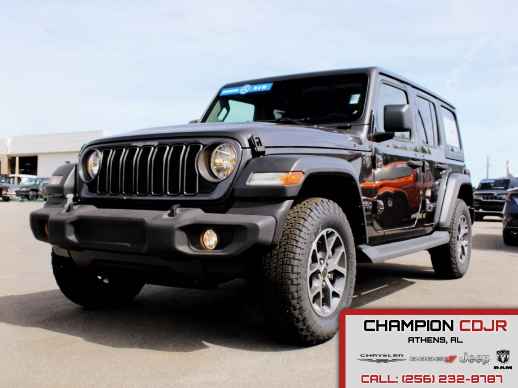 Gray (Granite Crystal Metallic Clearcoat) 2024 Jeep Wrangler SUV / Crossover Four-Wheel Drive 8-Speed Automatic