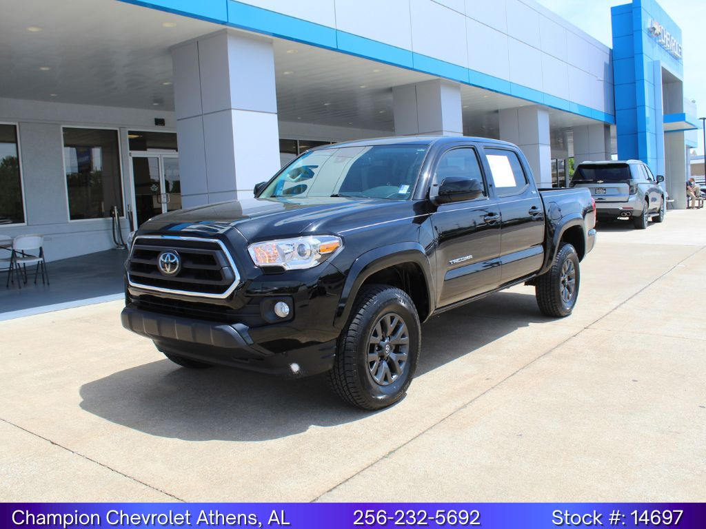 Black 2023 Toyota Tacoma SR5 V6 Double Cab RWD Pickup Truck 4X2 6-Speed Automatic
