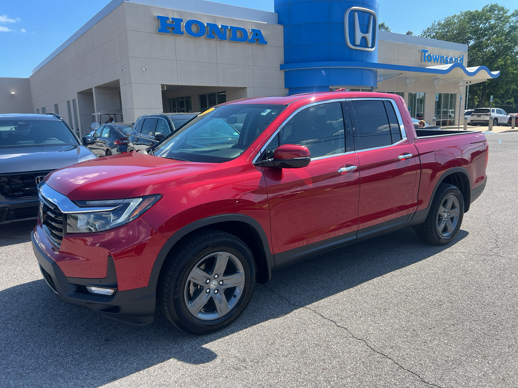 Radiant Red Metallic II 2021 Honda Ridgeline RTL-E AWD Pickup Truck All-Wheel Drive 9-Speed Automatic