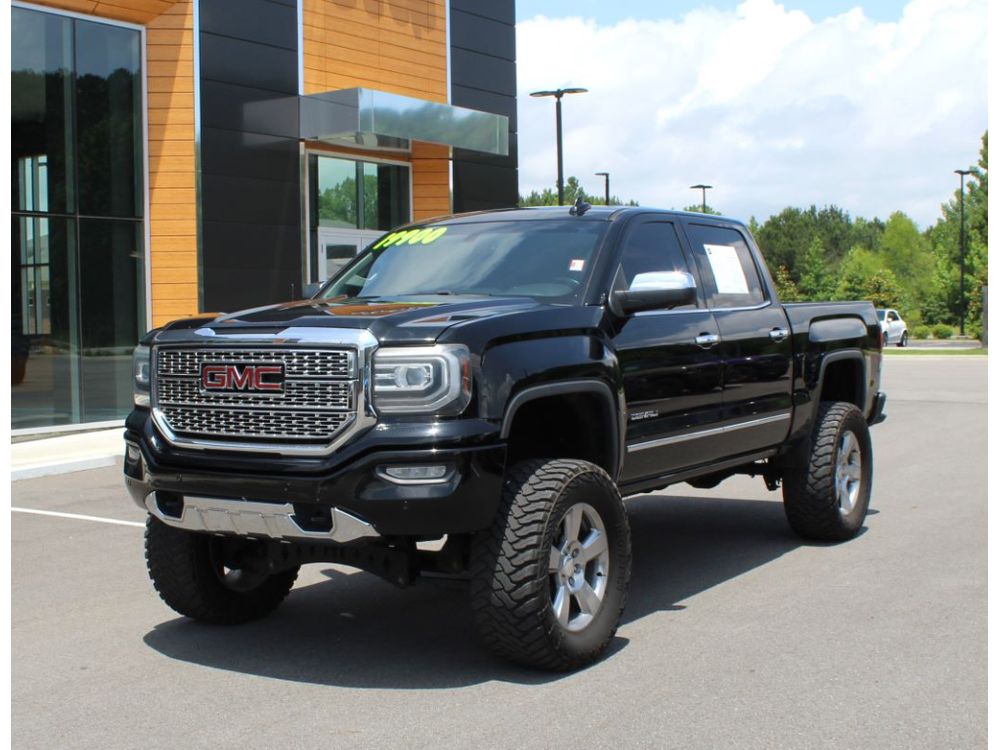 Onyx Black 2016 GMC Sierra 1500 Denali Crew Cab 4WD Pickup Truck Four-Wheel Drive 8-Speed Automatic