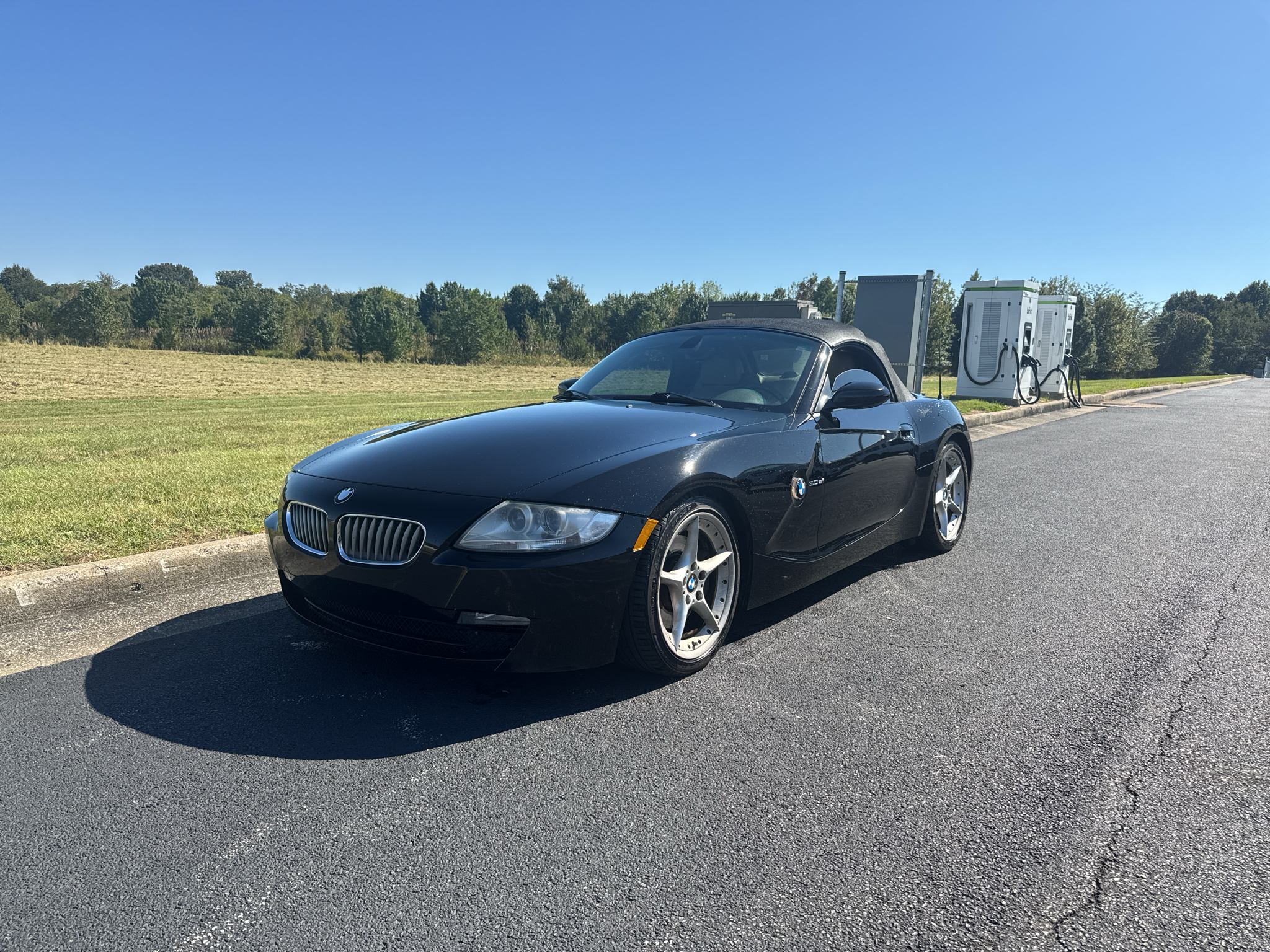 Black 2007 BMW Z4 Convertible 6-Speed Manual