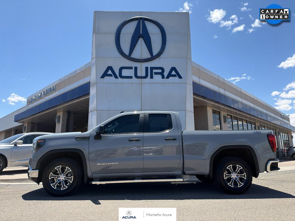 Thunderstorm Gray 2025 GMC Sierra 1500 Pro Double Cab 4WD Pickup Truck Four-Wheel Drive Automatic