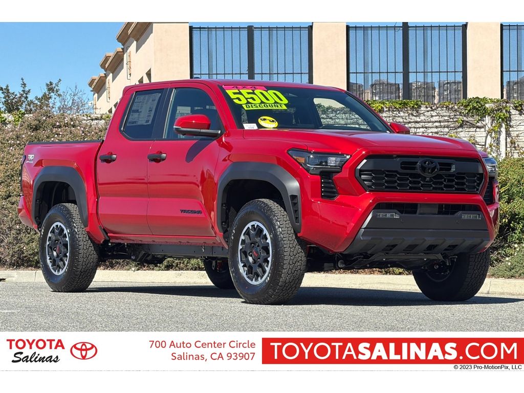Supersonic Red 2026 Toyota Tacoma TRD Off-Road Double Cab 4WD Pickup Truck Four-Wheel Drive 6-Speed Manual