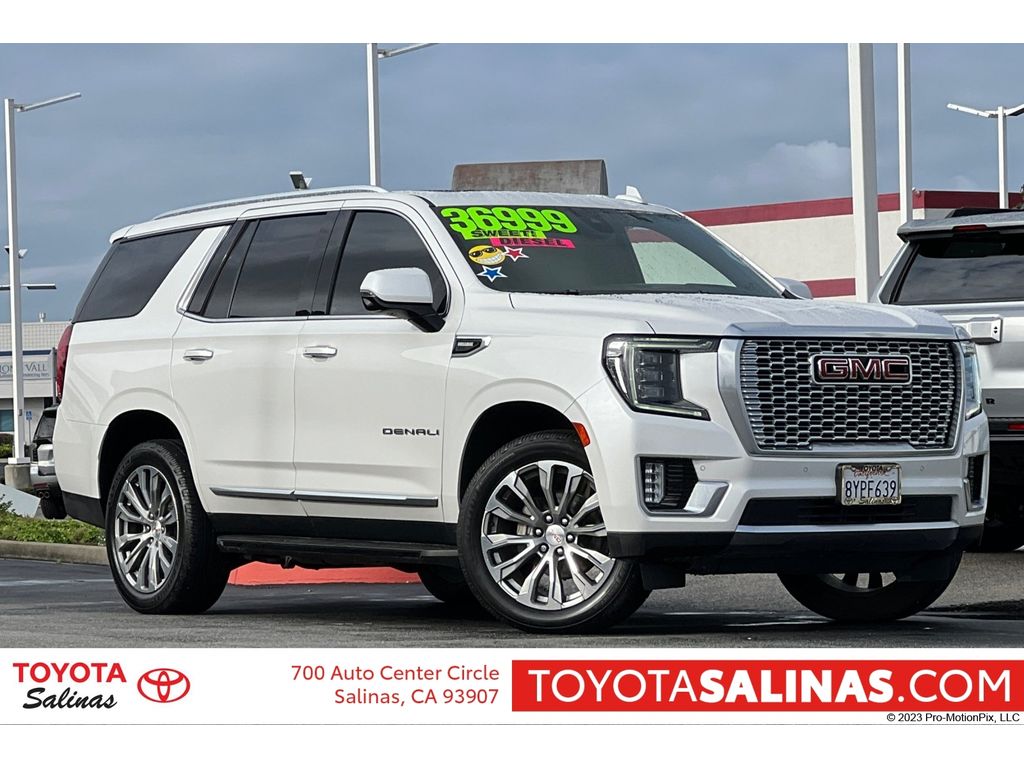 White Frost Tricoat 2021 GMC Yukon Denali 4WD SUV / Crossover Four-Wheel Drive Automatic