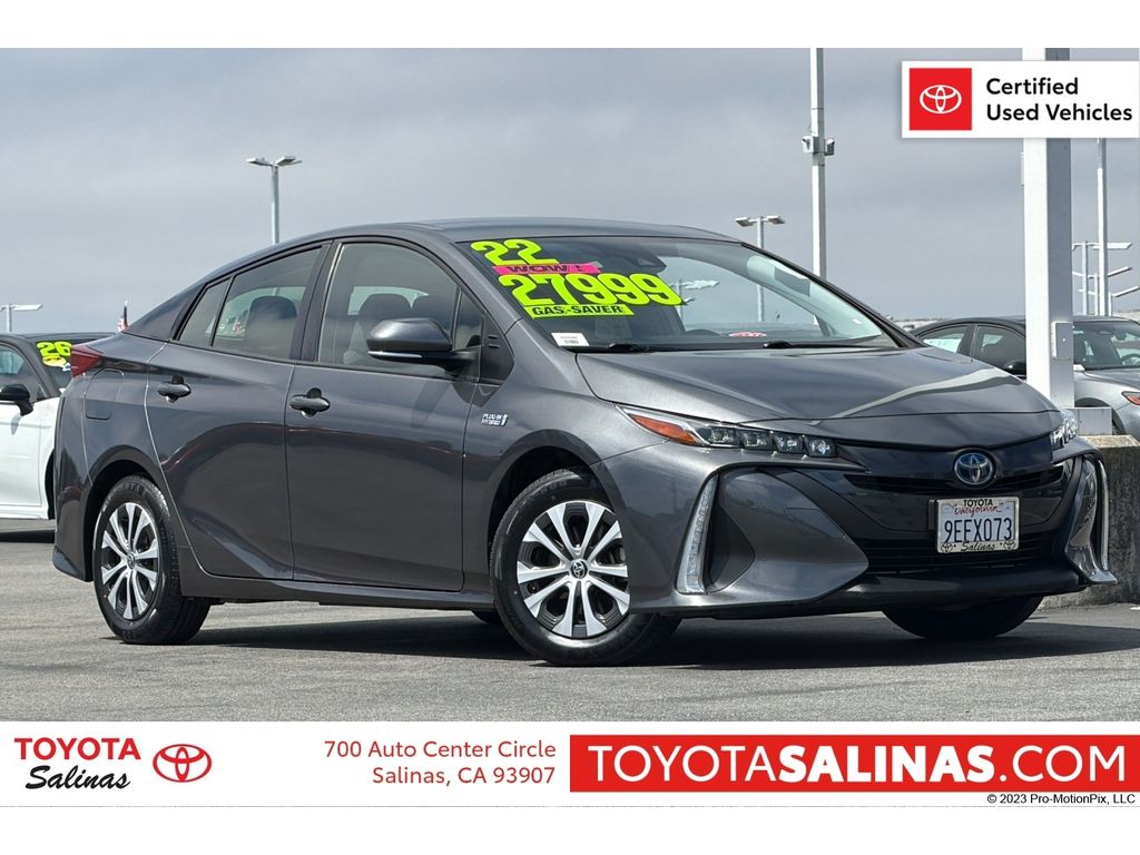 Magnetic Gray Metallic 2022 Toyota Prius Prime Hatchback Front-Wheel Drive Continuously Variable Transmission