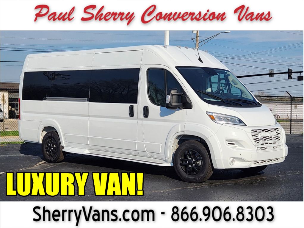 Bright White Clearcoat 2026 RAM ProMaster 3500 SLT+ 159 High Roof Extended Window Van FWD Van Front-Wheel Drive 9-Speed Automatic