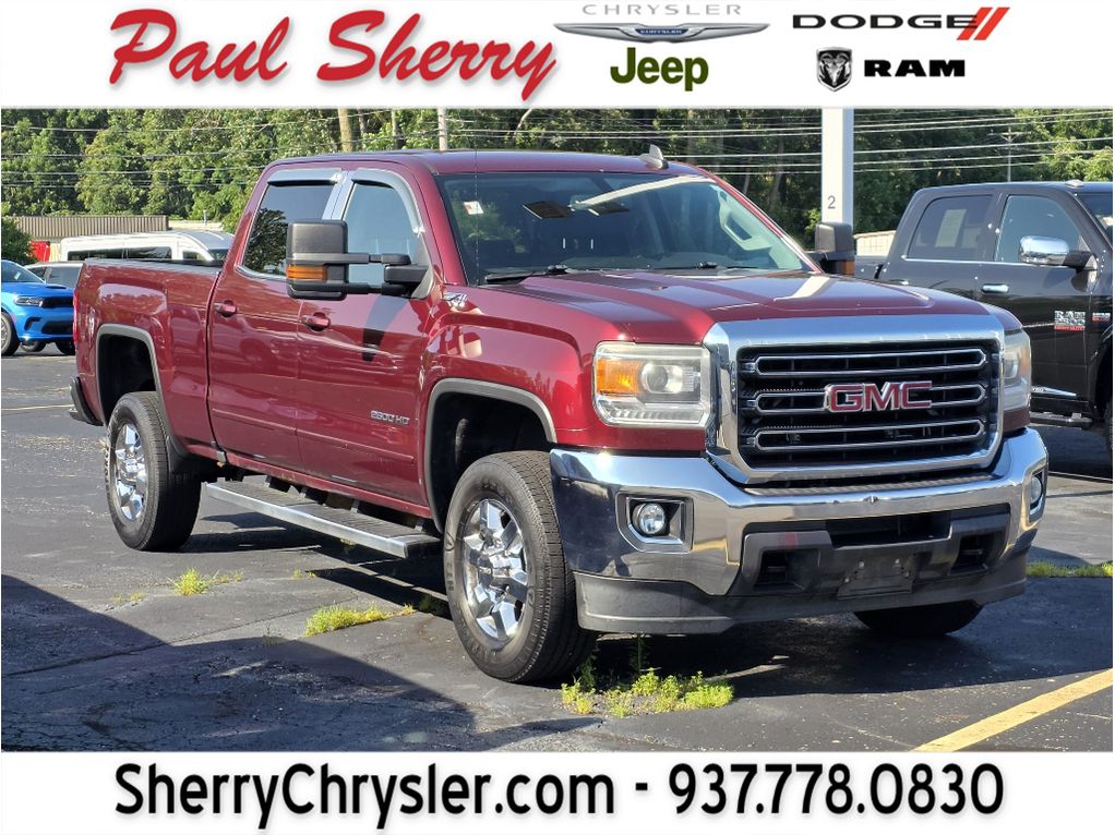 Deep Garnet Metallic 2016 GMC Sierra 2500HD Pickup Truck Four-Wheel Drive 6-Speed Automatic