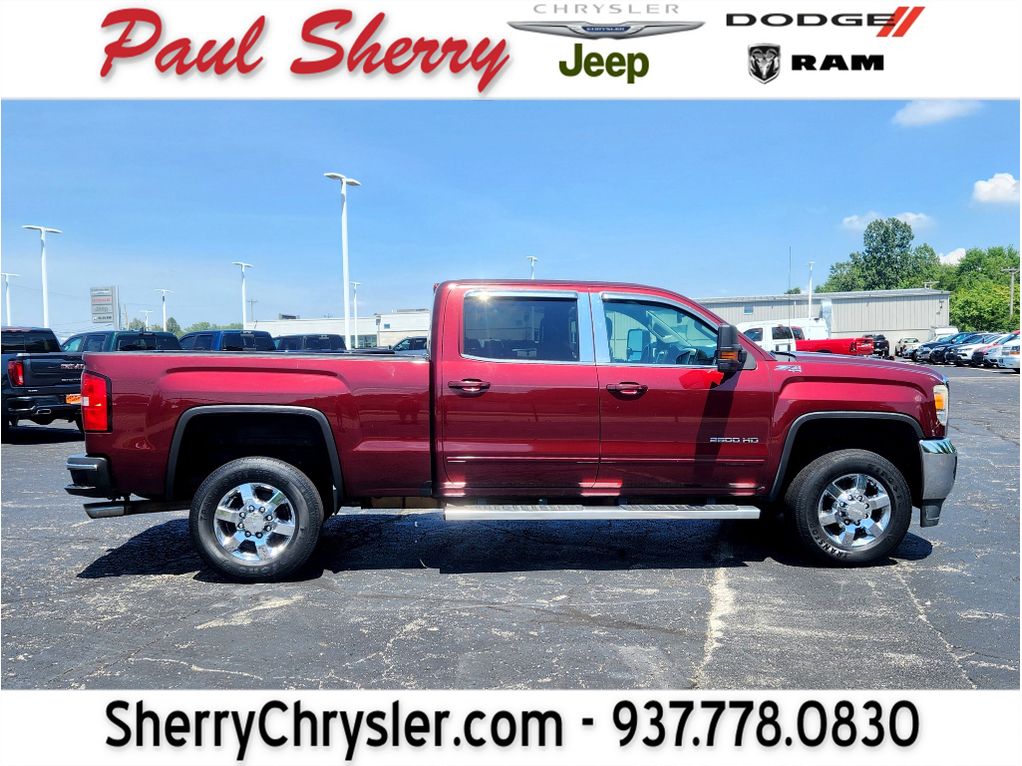 Deep Garnet Metallic 2016 GMC Sierra 2500HD Pickup Truck Four-Wheel Drive 6-Speed Automatic