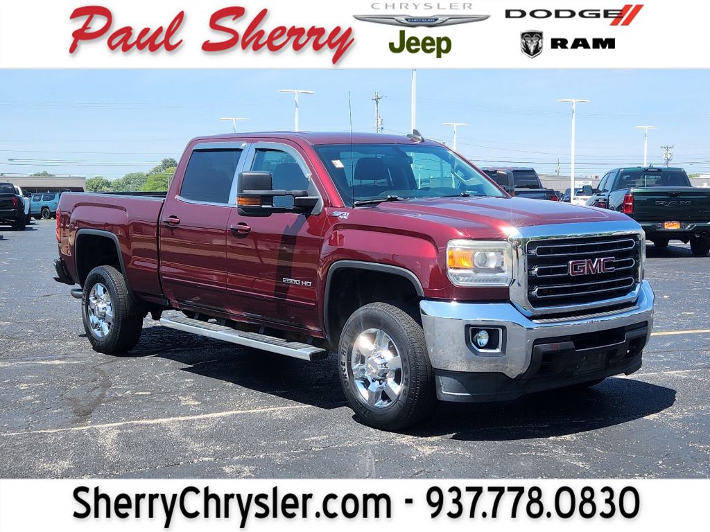 Deep Garnet Metallic 2016 GMC Sierra 2500HD Pickup Truck Four-Wheel Drive 6-Speed Automatic