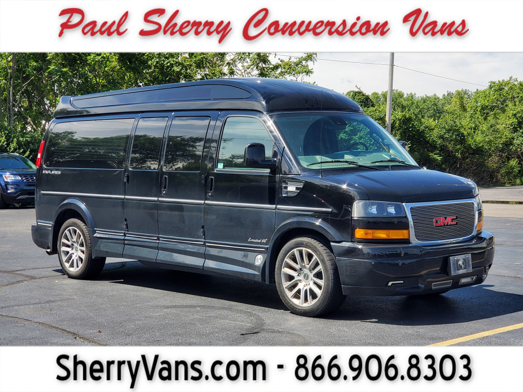 Onyx Black 2021 GMC Savana LS 3500 Extended RWD Van Rear-Wheel Drive 6-Speed Automatic