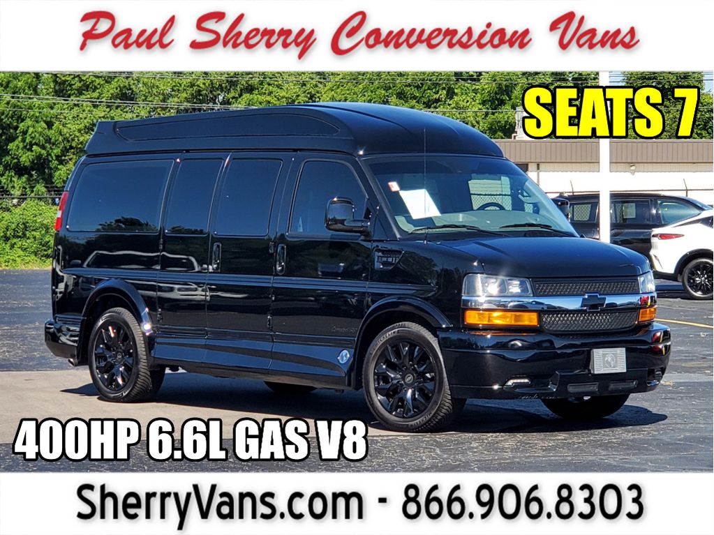 Black 2025 Chevrolet Express Cargo Van Rear-Wheel Drive 8-Speed Automatic