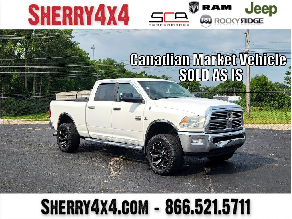 Bright White Clearcoat 2012 RAM 2500 Pickup Truck Four-Wheel Drive 6-Speed Automatic