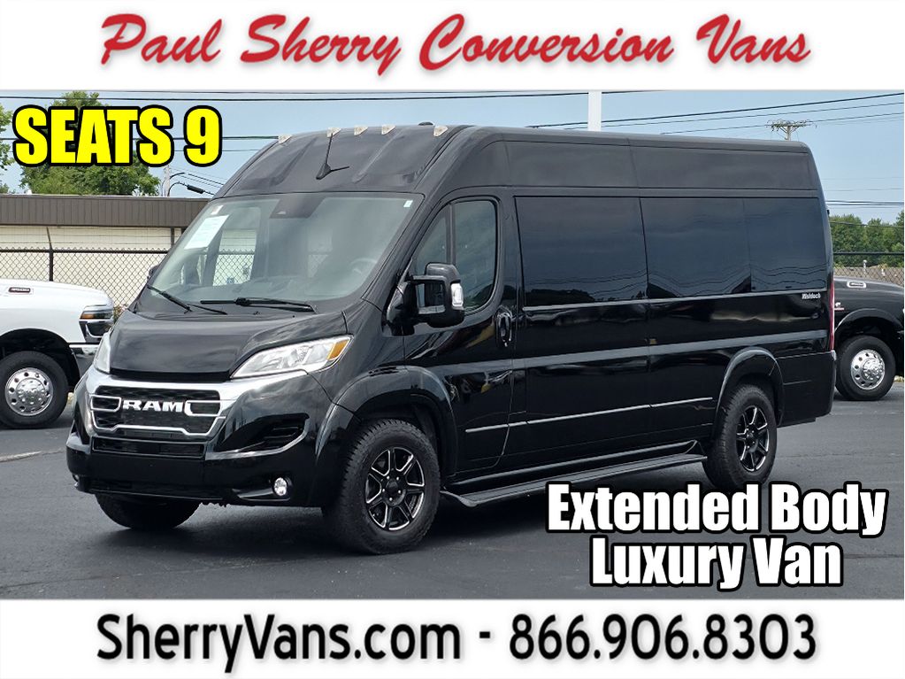 Black Clearcoat 2023 RAM ProMaster Van Front-Wheel Drive 9-Speed Automatic